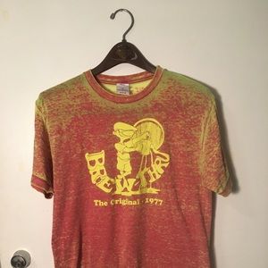Brew Thru acid wash tee